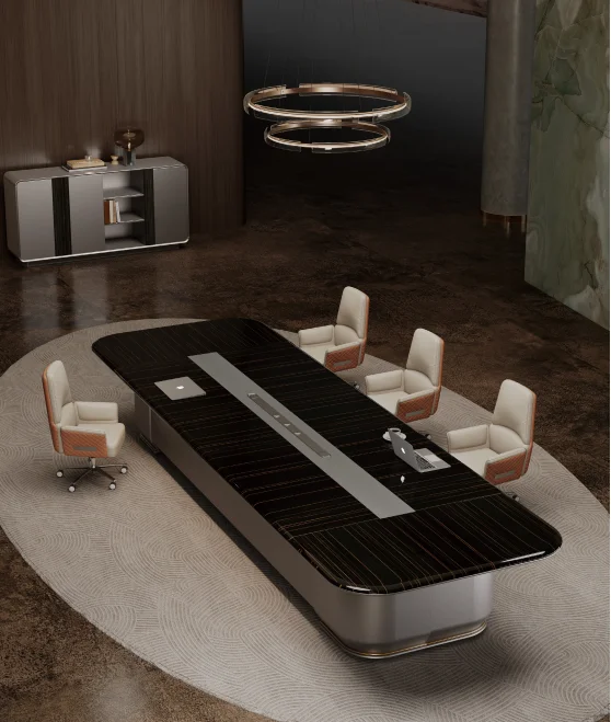High-End Luxurious Conference Table Modern Contemporary Design Wood With MDF For Office School Hotel Conference Room