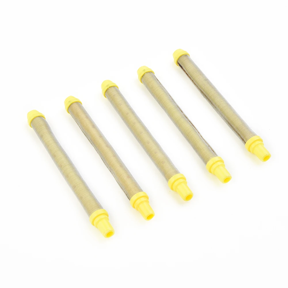 Clean Tool 100mesh Filter 100Mesh 304 Stainless Steel 5pcs Filter Resistance To Compression YELLOW Durability Length 103mm