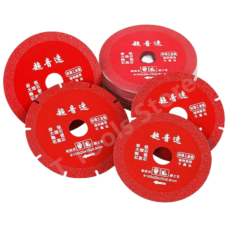 100/110mm Brazing Diamond Cutting Disc Continuous Segmented Rim Circular Saw Blade Multitool Cutting Wheels For Stone Glass Jade