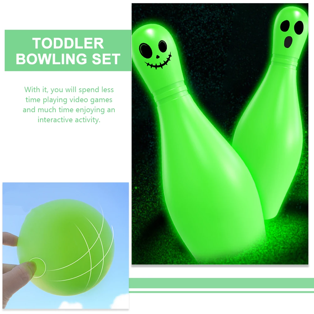 

Lighted Luminous Bowling for Halloween Party Game Pe Games Parent-