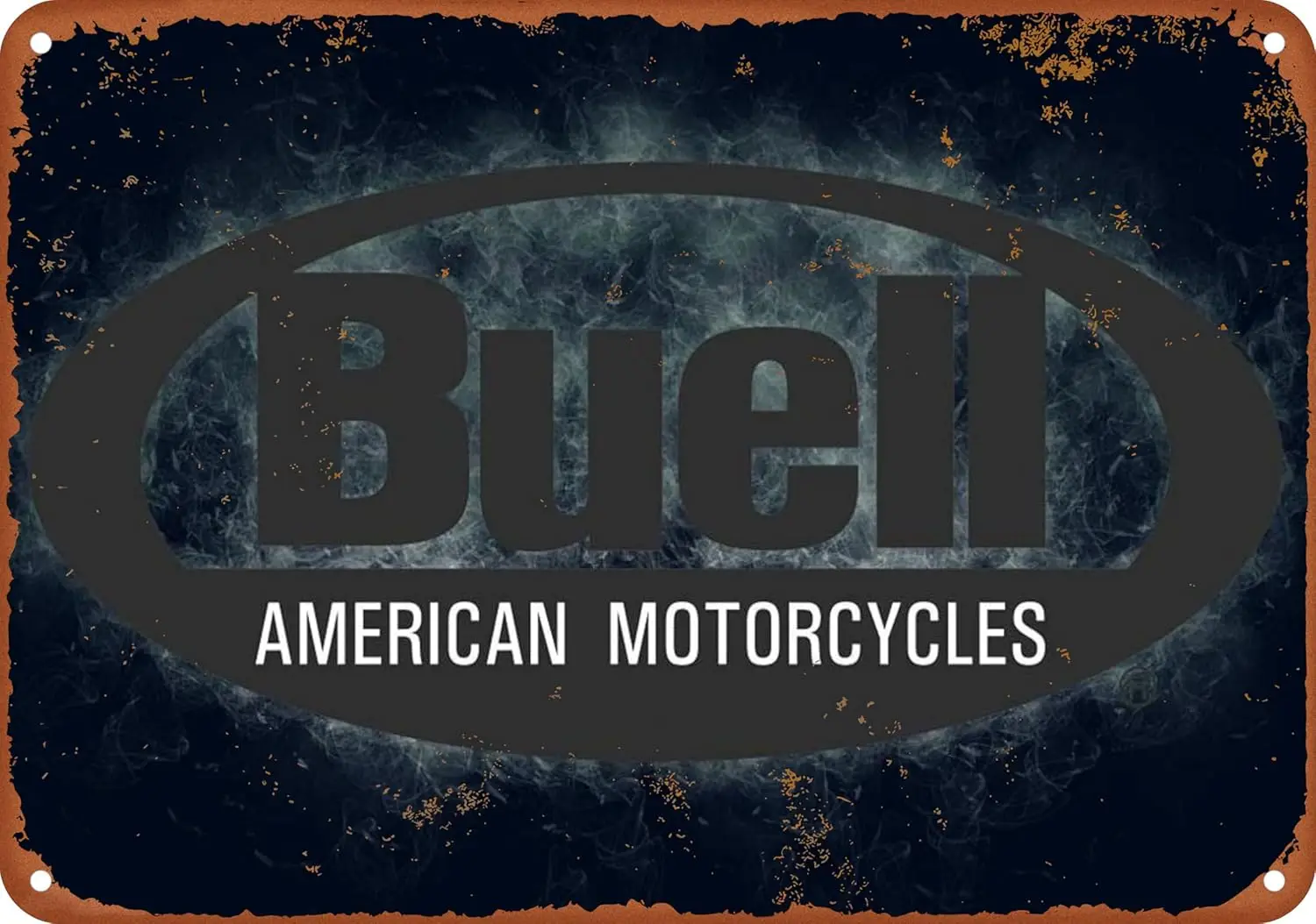 Smoky Motorcycle Logo Buell Poster Tin Sign For Home Bar Pub Garage Decor Gifts Home Wall Art Decoration 8X12 Inch 1pc sign sign