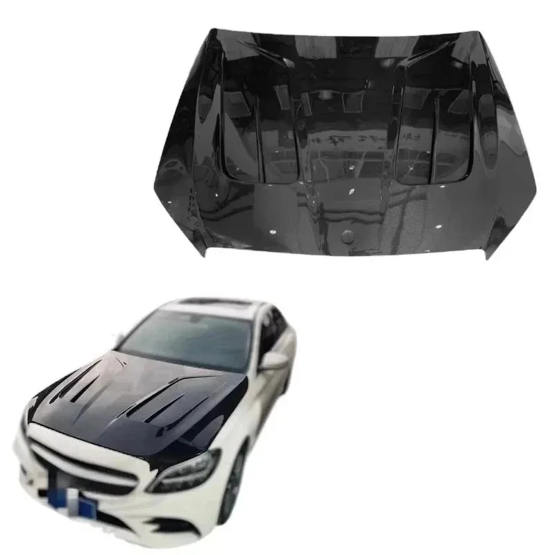 ThrustWorks Suitle For C-Class W High Quality Carbon Fiber Hood