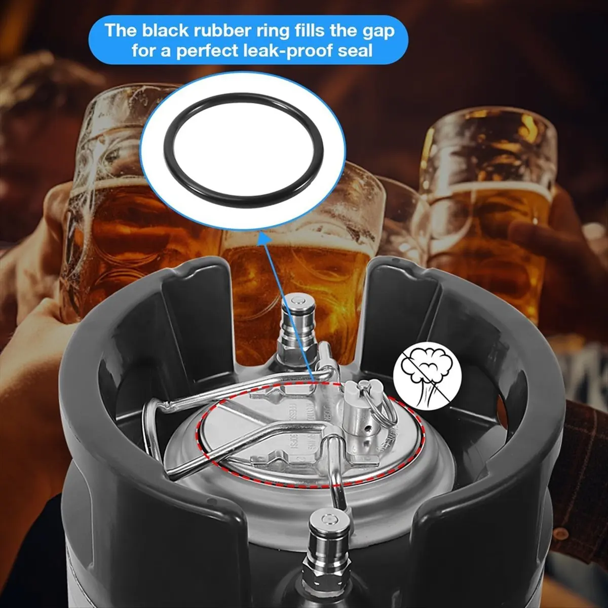 الفولاذ المقاوم للصدأ كورني برميل غطاء الكربنة الكربونات مانعة للتسرب كورني غطاء برميل لقطع غيار كورنيليوس كرنيليوس #3