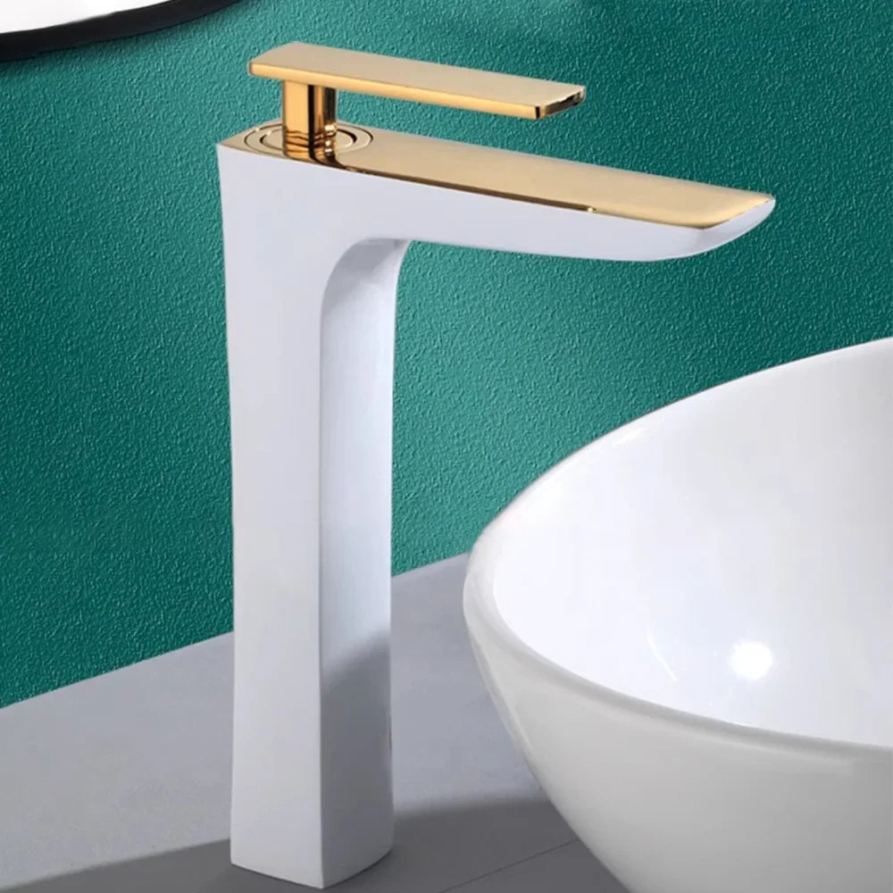

All-copper cold and hot bathroom basin faucet domestic bathroom washbasin washbasin faucet heightened faucet