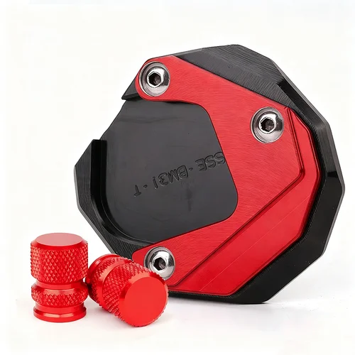 Imagen 2 del producto Para BMW G310GS G 310 GS 2018 2019 2020 2021 2022 2023 motocicleta CNC soporte lateral extensión almohadilla placa de soporte tapas de válvula de neumático