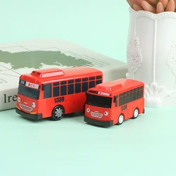 4 pcs/set bus Little Bus Cartoon Pull Back Car Toy Set  Red Yellow Blue Green Bus Car Model Children Kids Educational Gifts