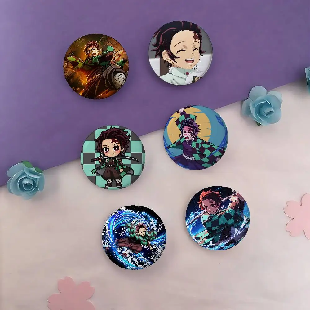 Tanjiro Kamado Abzeichen Knopf Pins Brosche Kreative Lustige Zitate Abzeichen Kleidung Rucksack Schmuck Geschenk Für Kinder Freunde