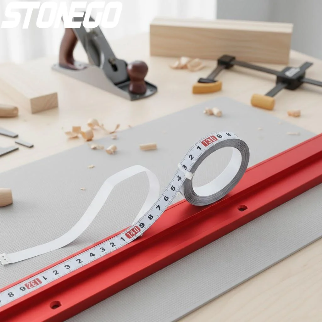 3 to 5m Stainless Steel Miter Measuring Ruler Self Adhesive Metric Scale Durable Rust Proof Tool for Precision Measuring