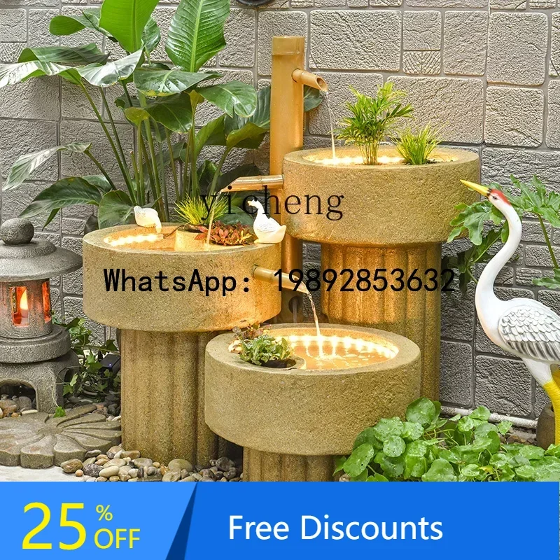 

X1courtyard flowing water ornament indoor entry garden circulating water landscape fish farming landscaping decoration