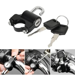 Universal Motorcycle Helmet Lock Bicycles Portable Security Anti-Theft Fixed Helmet Lock for 22-28mm Handlebar Moto Accessories