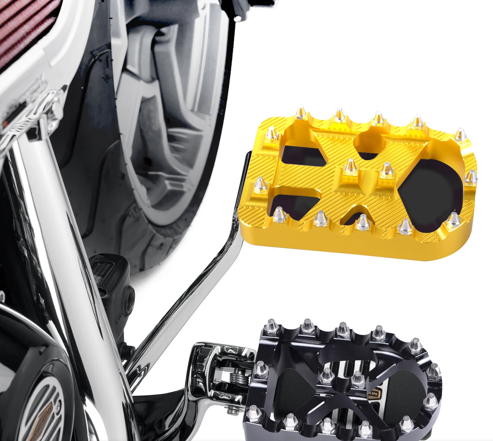 

Brake Pedal Pad Cover for Harley Softail Heritage Springer Fat Boy Deluxe FLSTN Road King FLHR Road Glide Motorcycle Accessories