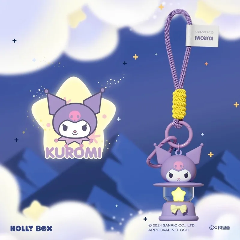 

Sanrio мультфильм Куроми серии брелок кулон Kawaii Hello Kitty креативные светящиеся маленькие украшения детский праздничный подарок