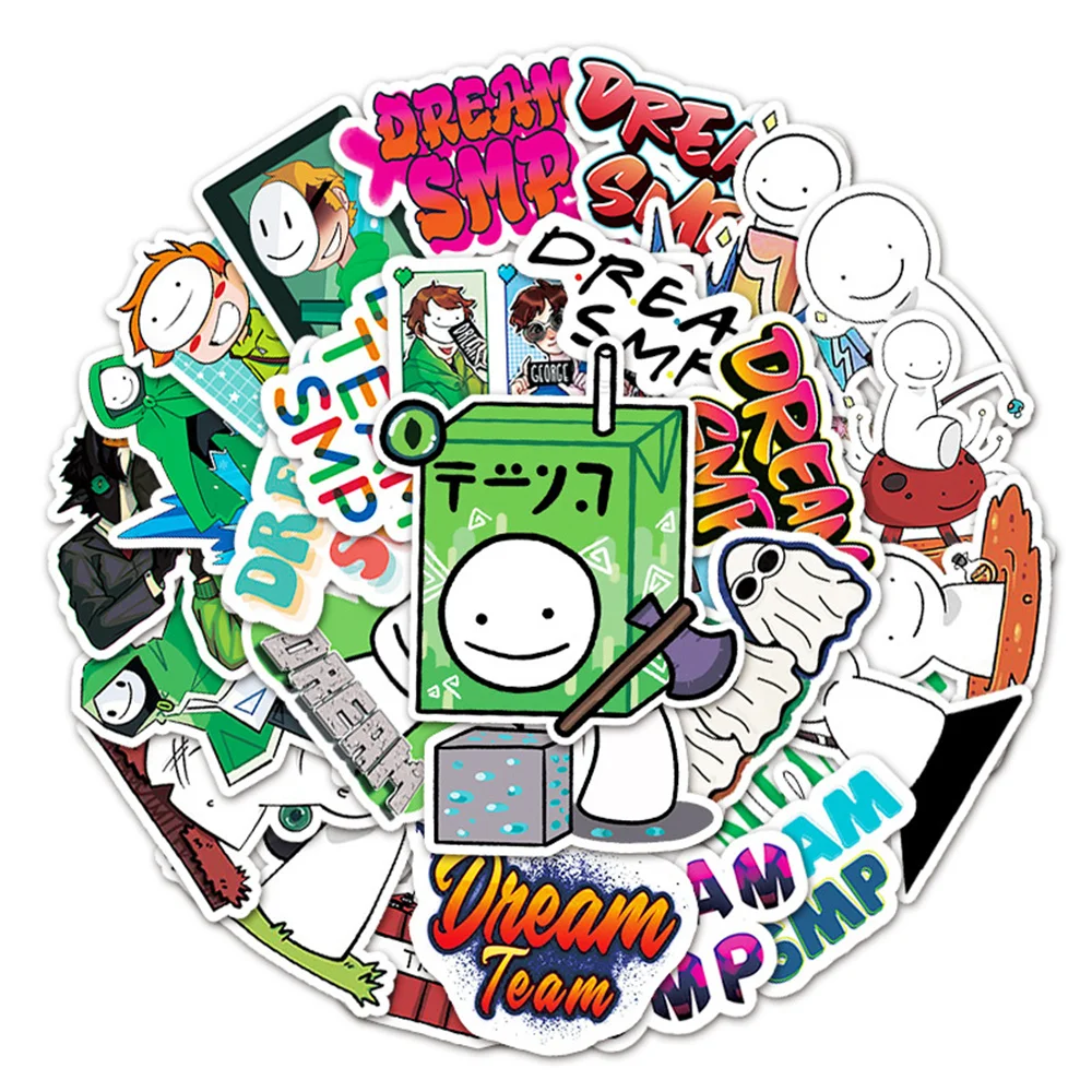 10/30/50PCS Cartoon Dream Smp Graffiti Stickers Suitcase Journal Laptop IPad Skateboard Water Cup Waterproof Stickers Wholesale