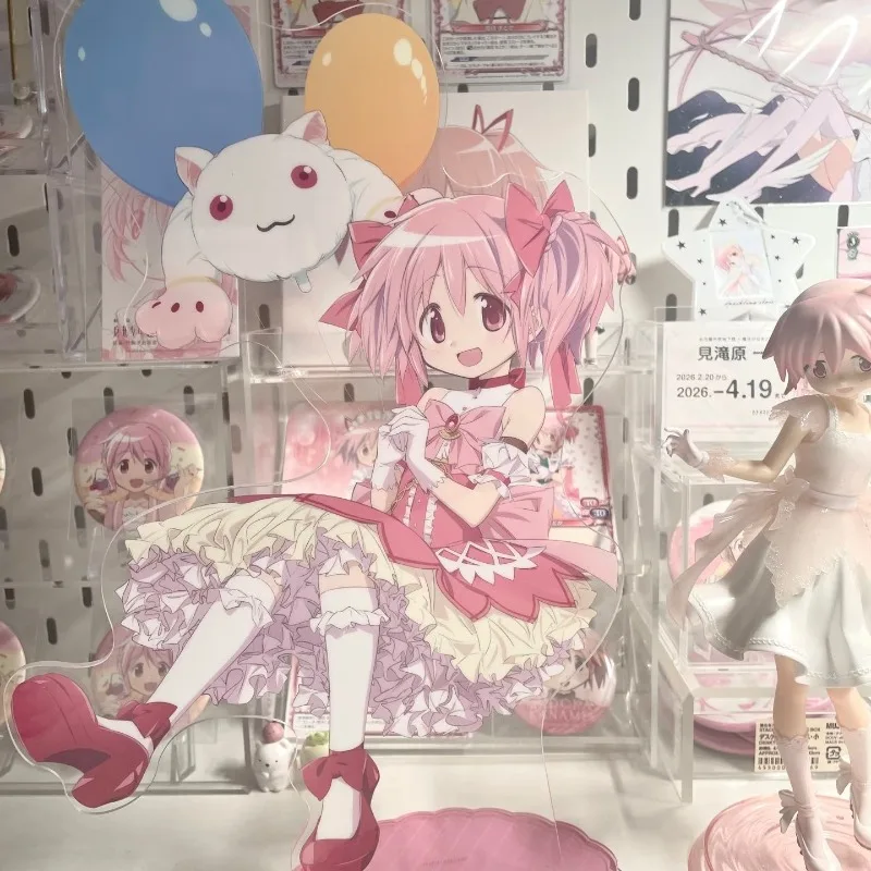 Anime Magic Girl Madoka Magica Acrylic Standing Double Flashing Bars Transparent Card Bags Decorative Gifts Ornaments Props