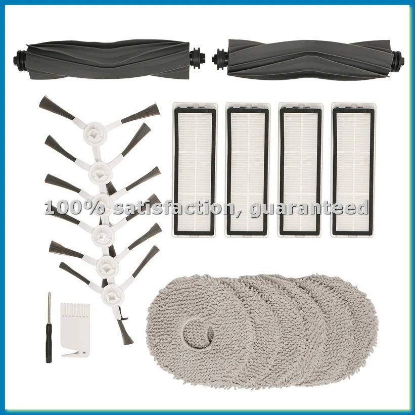 

Для L10s Ultra / L10s Pro / L10 Ultra / X10+ — Основные и боковые щетки, HEPA-фильтры, салфетки для влажной уборки для пылесоса - ABRM