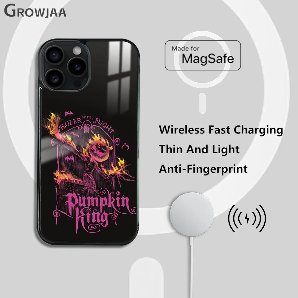 The Nightmare Before C-Christmas Magsafe Phone Case For iPhone 15 14 13 12 11 Pro Max Plus Mini Mirror Wireless Magnetic Funda