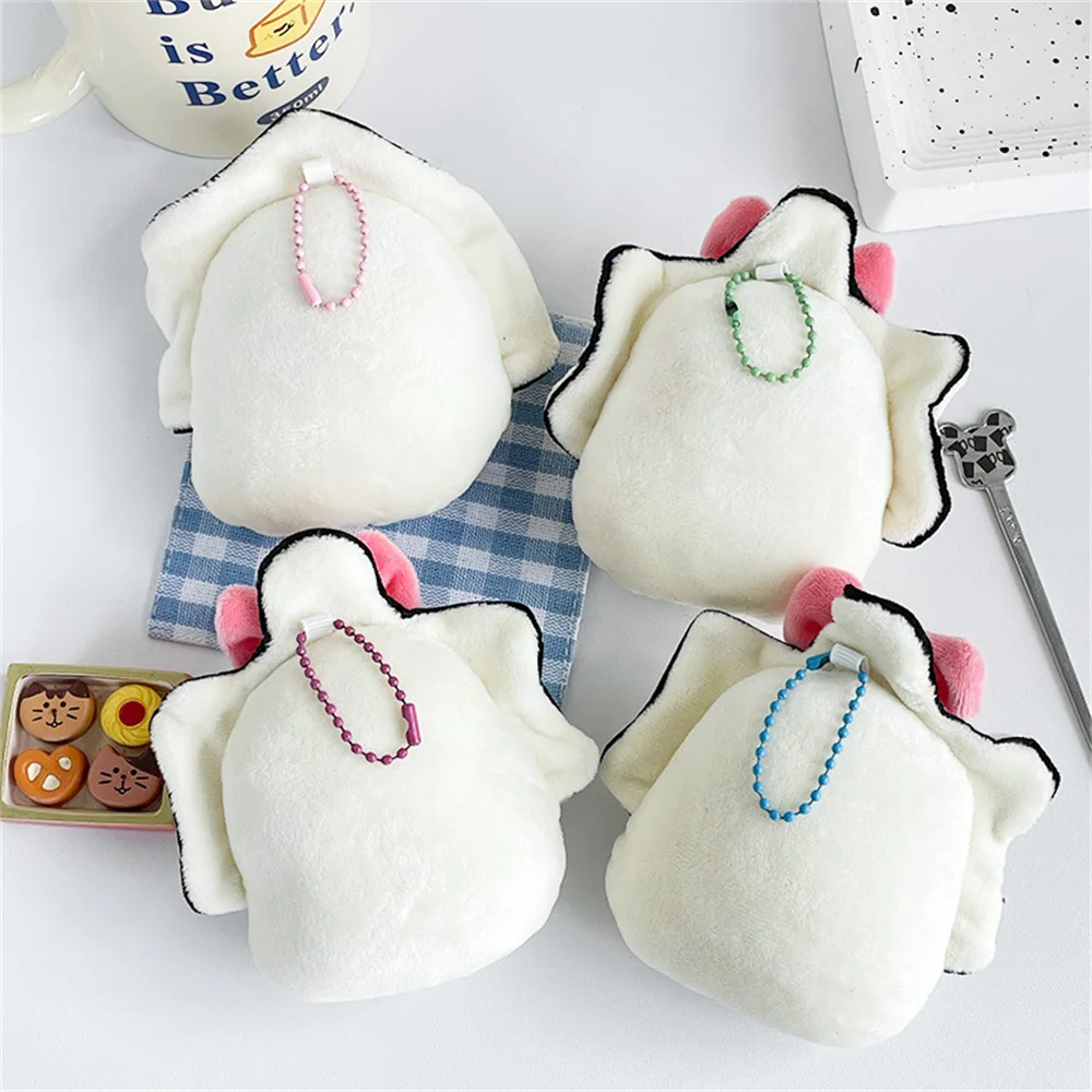 10CM Cute Plush Keychain Cartoon Oyster Pendant Filling PP Cotton Doll Backpack Accessories Girls Boys Teenager Birthday Gift