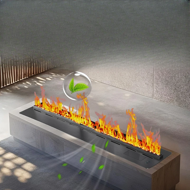 

3D atomization electronic fireplace simulation flame humidifier embedded home indoor living room TV cabinet fire decoration