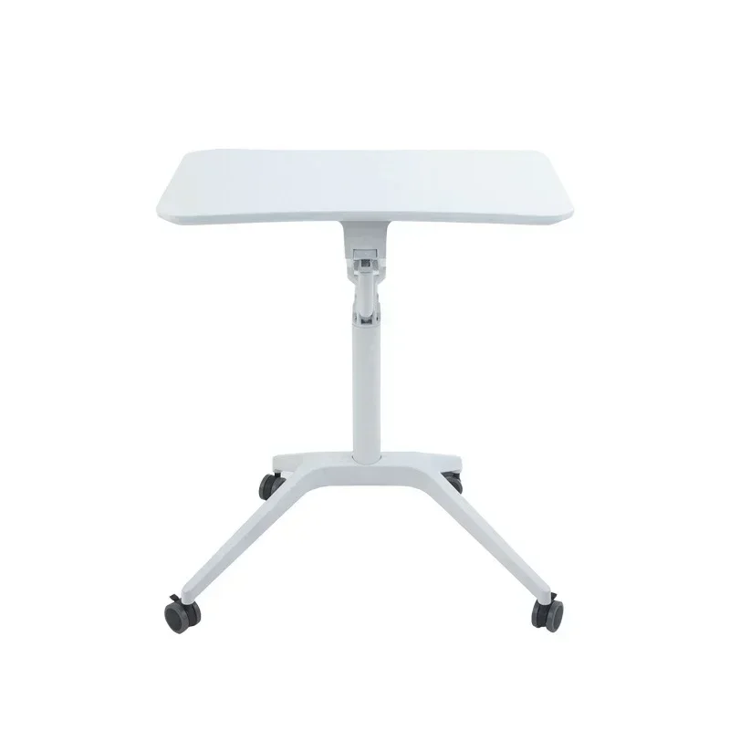 Hot Sale Pneumatic Automatic Lifting Table Movable Bedside Desk Laptop Desk Standing Adjustable Podium Training Desk XZ009