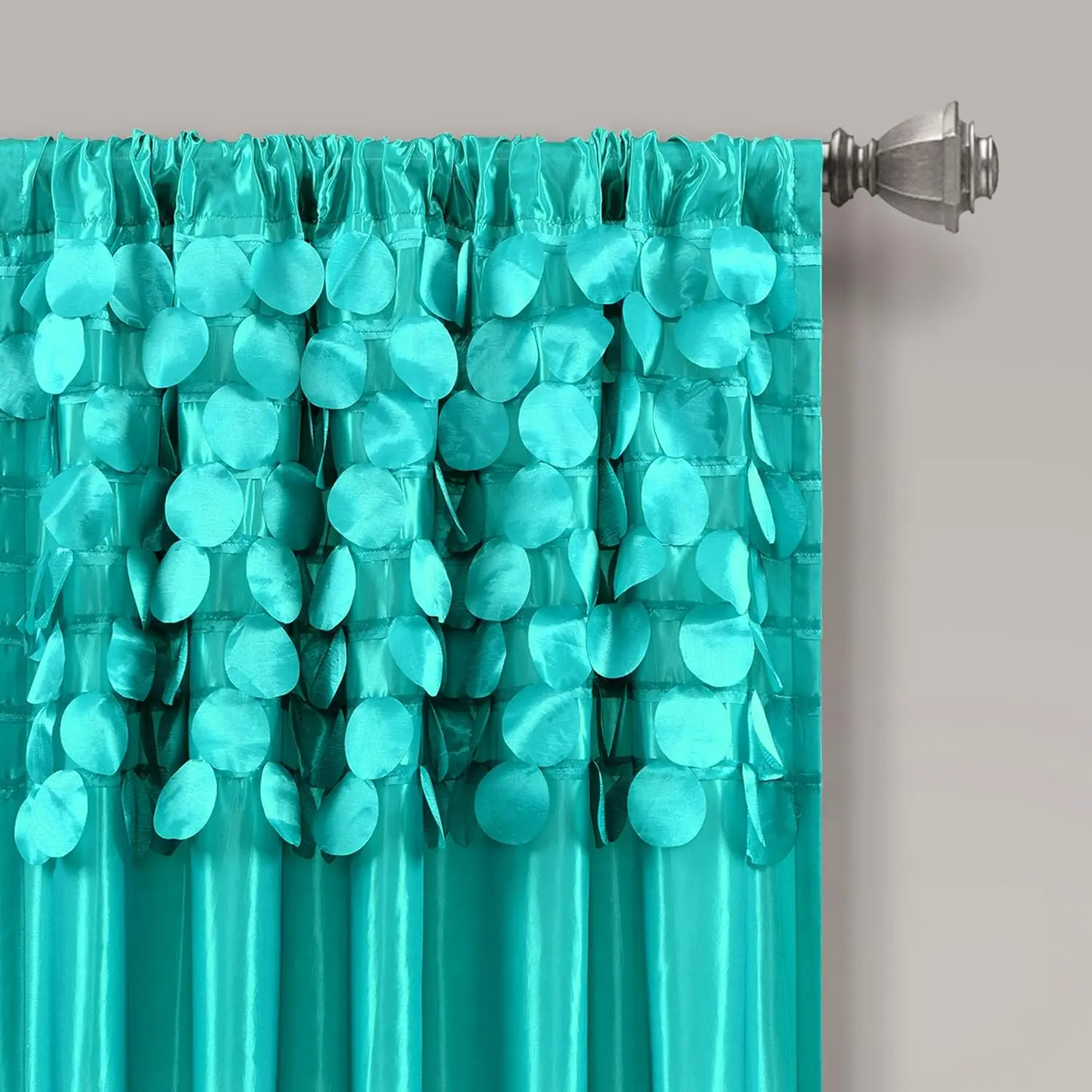 

Circle Dream Window Curtains Panel Set For Living, Dining Room, Bedroom (Pair), 54""W X 63""L, Turquoise