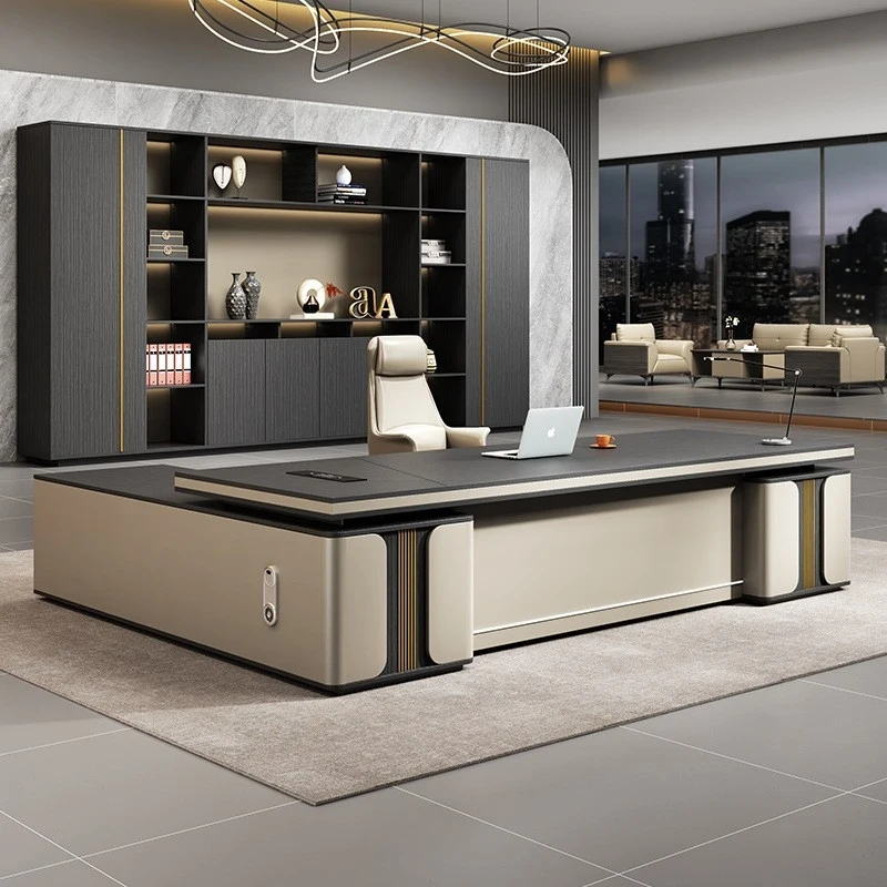 Luxury Chair Set, Simple Modern Office Furniture Leaders, Executive Desk CEO And Manager