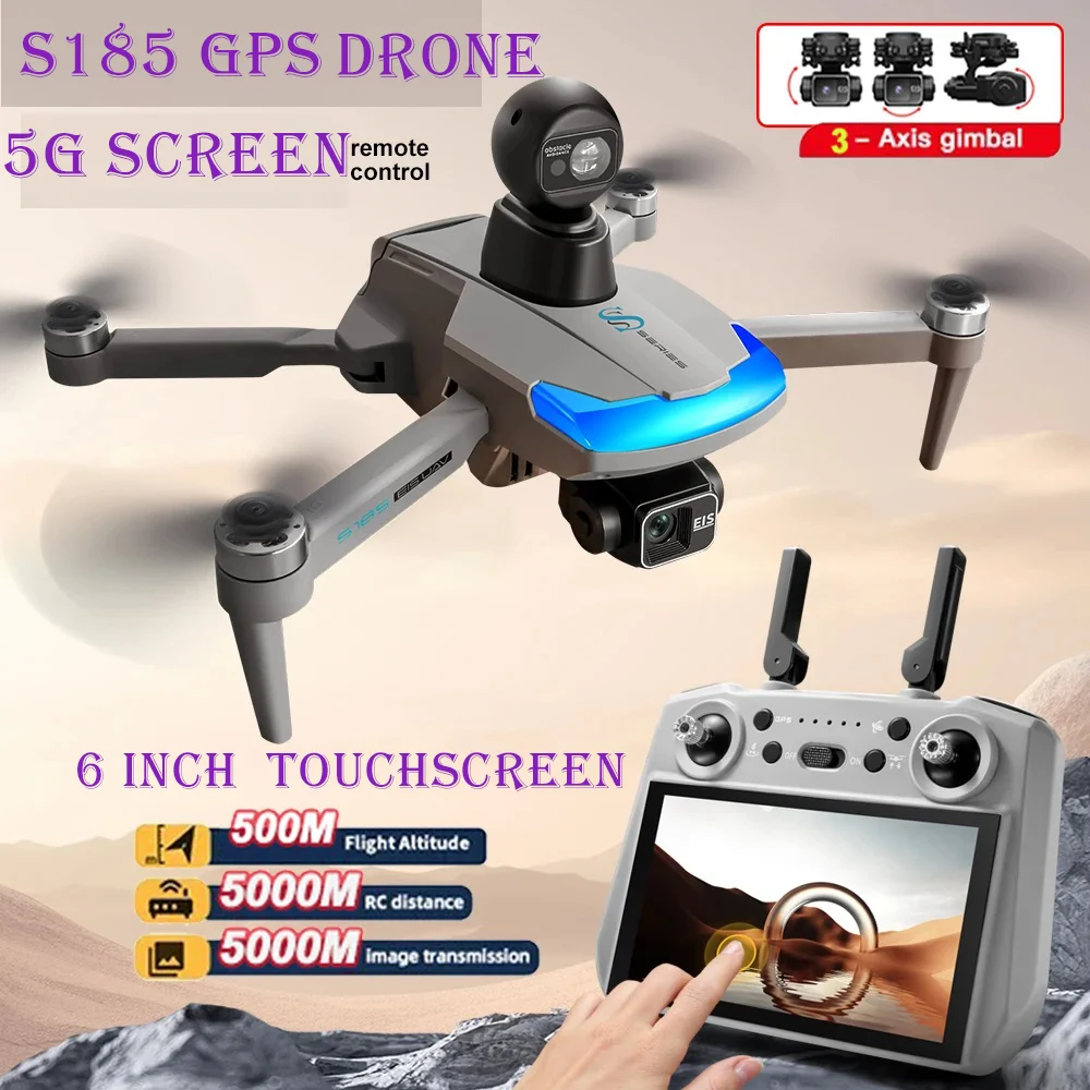 8K الطائرة بدون طيار أجهزة الاستقبال عن بعد المهنية طائرة بدون طيار FPV مع كاميرا 4k لتحديد المواقع تجنب العوائق 3-محور التصوير الجوي الطائرات بدون طيار اللعب #1