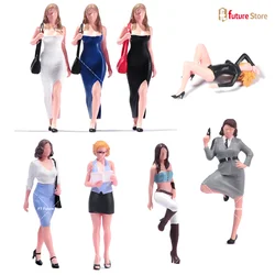 In Stock 1/87 1/64 1/43 1/24 1/18 Dress Beauty Girl Business Suits Female Figure Model Creative Prop Display Collection Decor