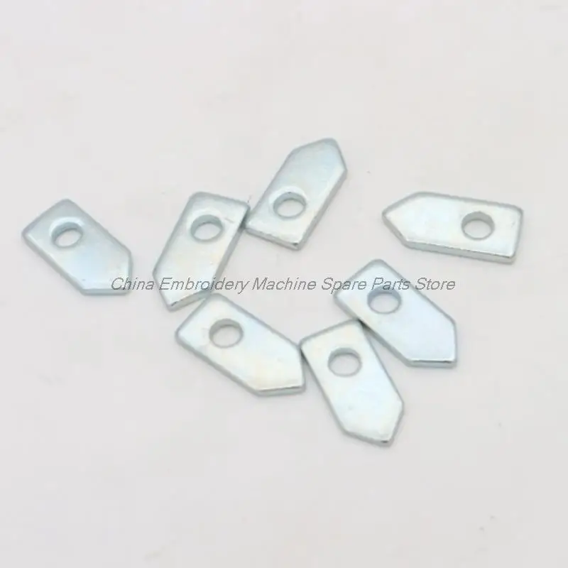 10PCS Color Changing Iron Guide Rail Slider Block Pieces Melon Seed Slice Iron Craft Guide Rail Block Sheet for Tajima Barudan