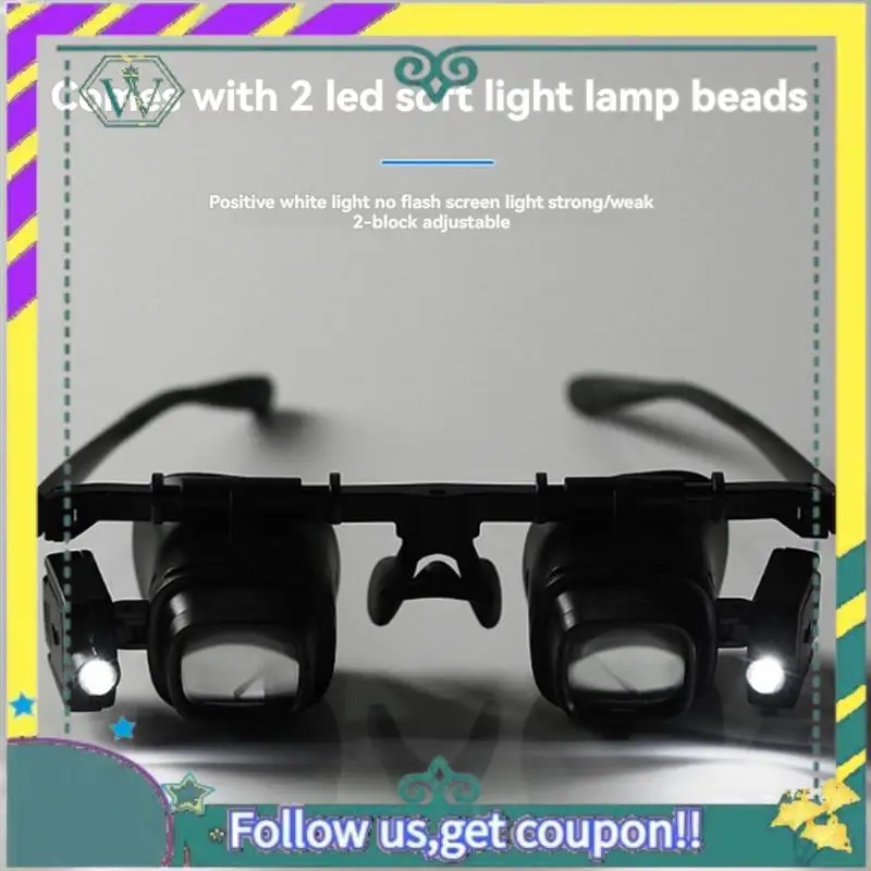 NEW Magnifying Glasses Acrylic Lenses Led Large Field Of View Head Mount Magnifying Glass For Electronics Watch Repair