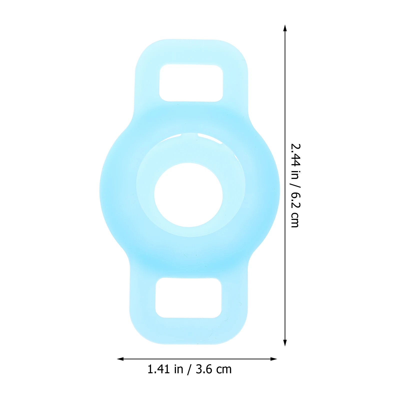 

2 Pcs Pet Tracker Case Silicone Collar Locator Cover Anti Lost Dust Proof Protective Tracer Accessory