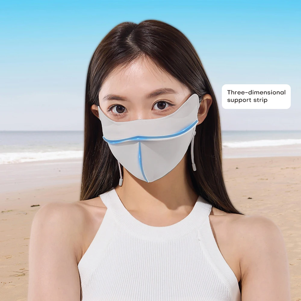 OhSunny قناع الأشعة فوق البنفسجية واقية من الشمس نصف غطاء الوجه الصيف تنفس أقنعة ركوب الدراجات في الهواء الطلق UPF50 + المضادة للأشعة فوق البنفسجية كتلة الشمس