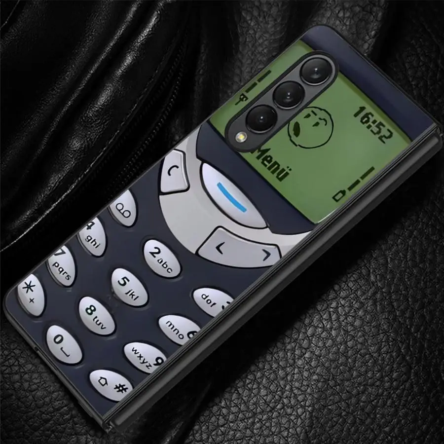 Retro Phone Model Case for Samsung Galaxy Z Fold 8 Ultra ZFold4 ZFold6 ZFold7 Z Fold 7 6 5 4 3 ZFold3 ZFold5 Phone Shell Funda