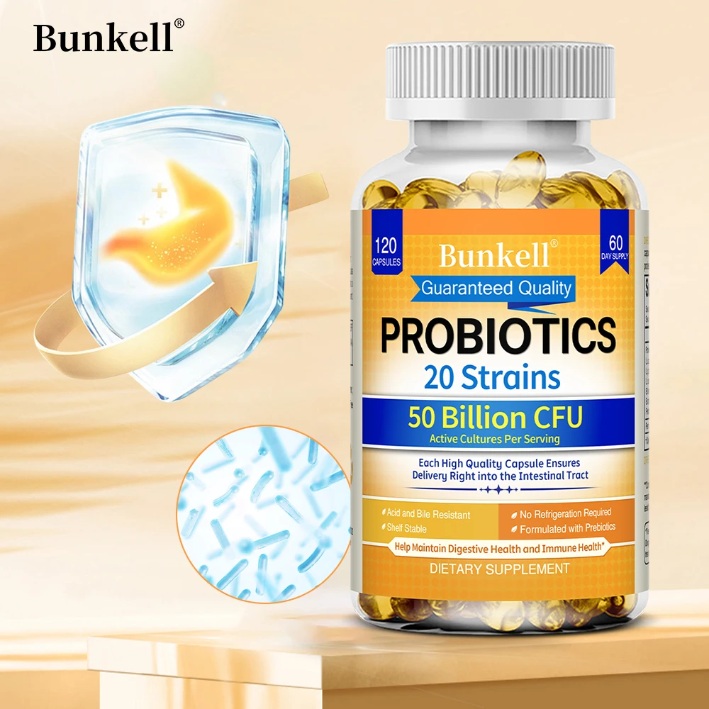 

Пробиотические капсулы, 50 миллиардов CFU, с 20 линиями, поддерживают здоровье кишечника, способствуют метаболизм и впитывание питательных веществ.