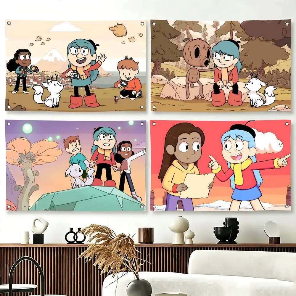 cartoon H-Hilda Flags  For Living Room Home Dorm Decor Wall Outdoor Camping Party Banner Gifts