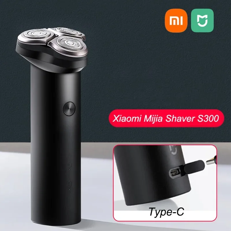 Xiaomi MijiaS300 portable dry wet electric shaver with three floating cutting heads IPX7 washable mini male blades