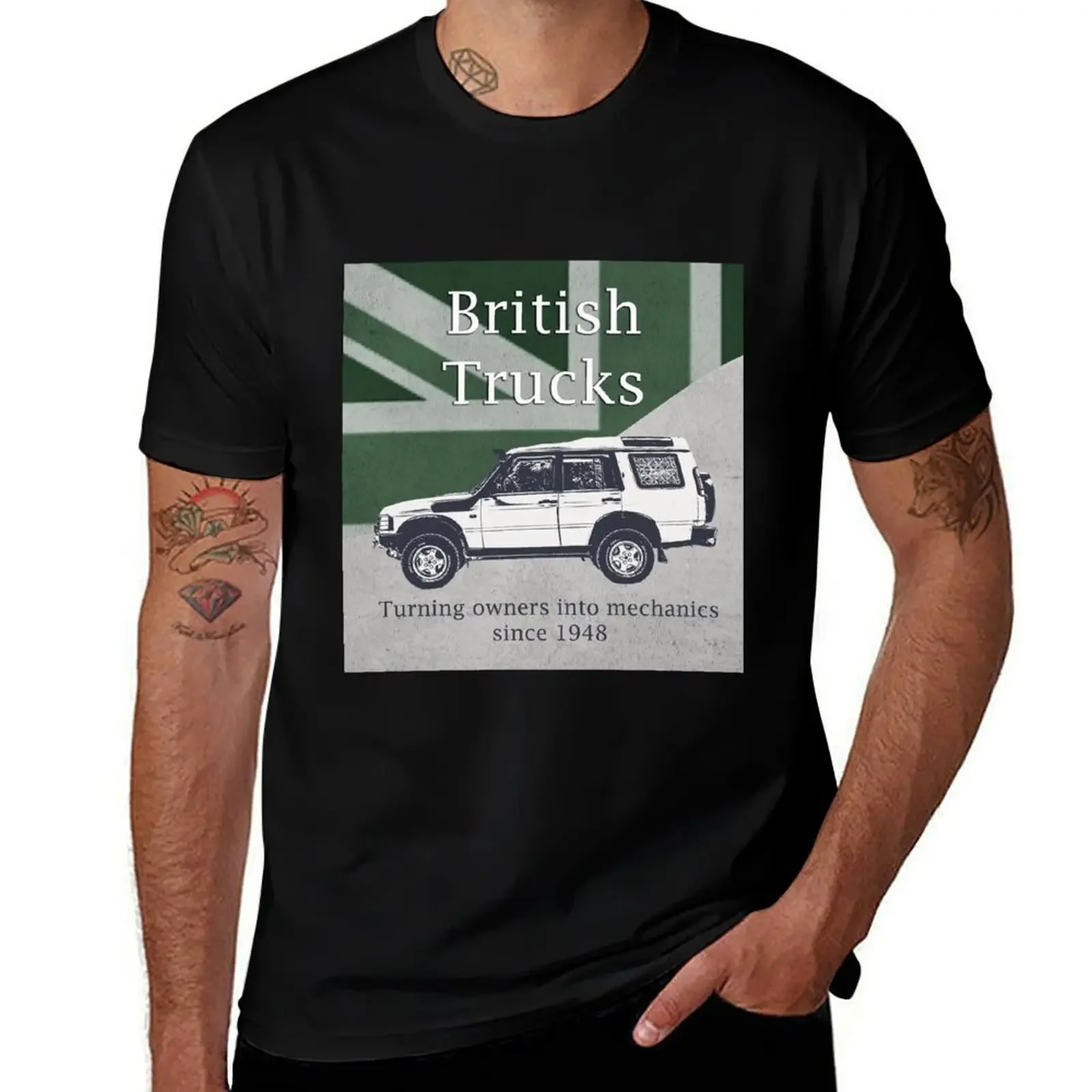 

Land rover turning owners into mechanics T-Shirt aesthetic clothes anime new edition mens graphic t-shirts funny