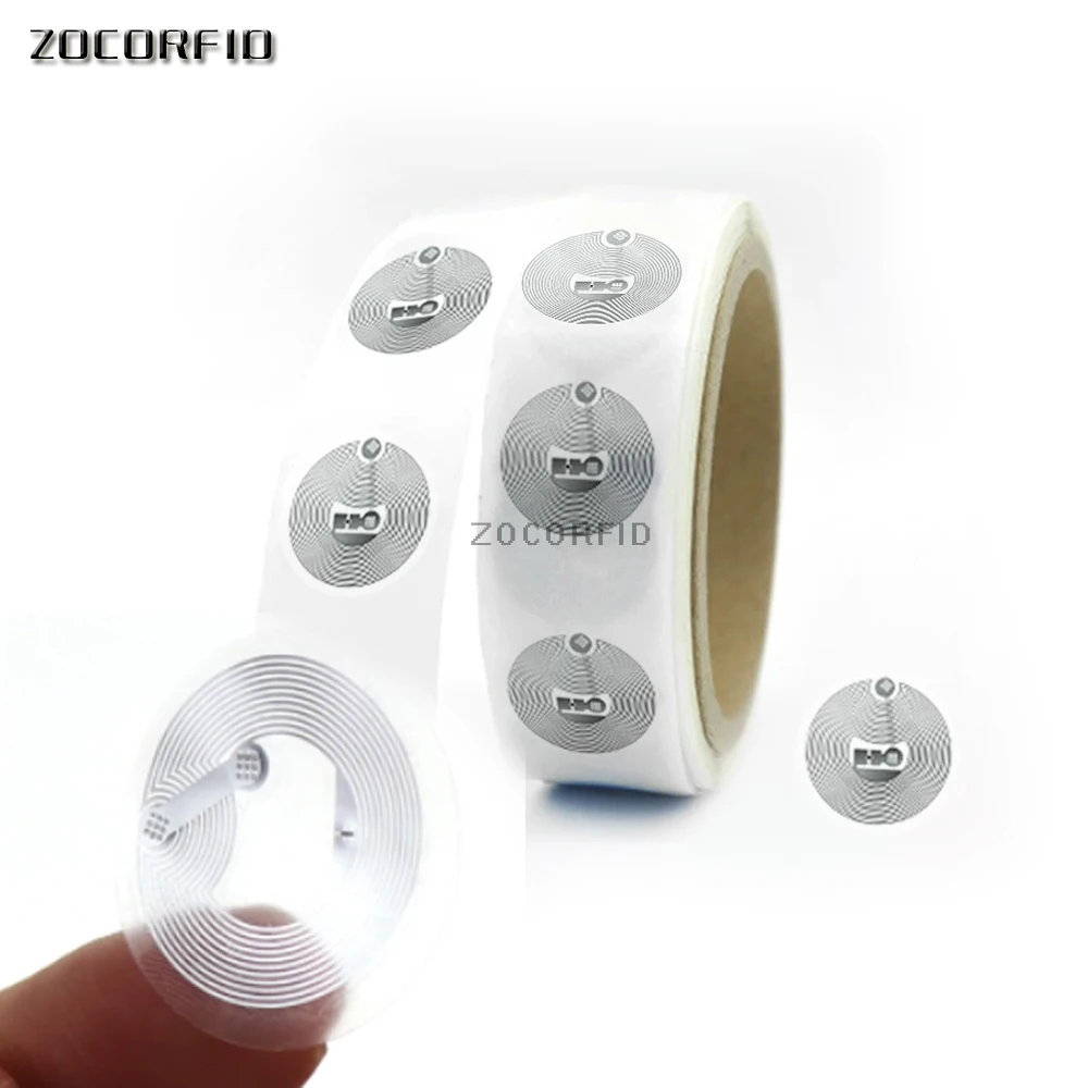 

1000pcs/lot ISO14443A 13.56 MHz e-wallet payment RFID Label stickers tags wholesale NFC smart tags Compatible with S50