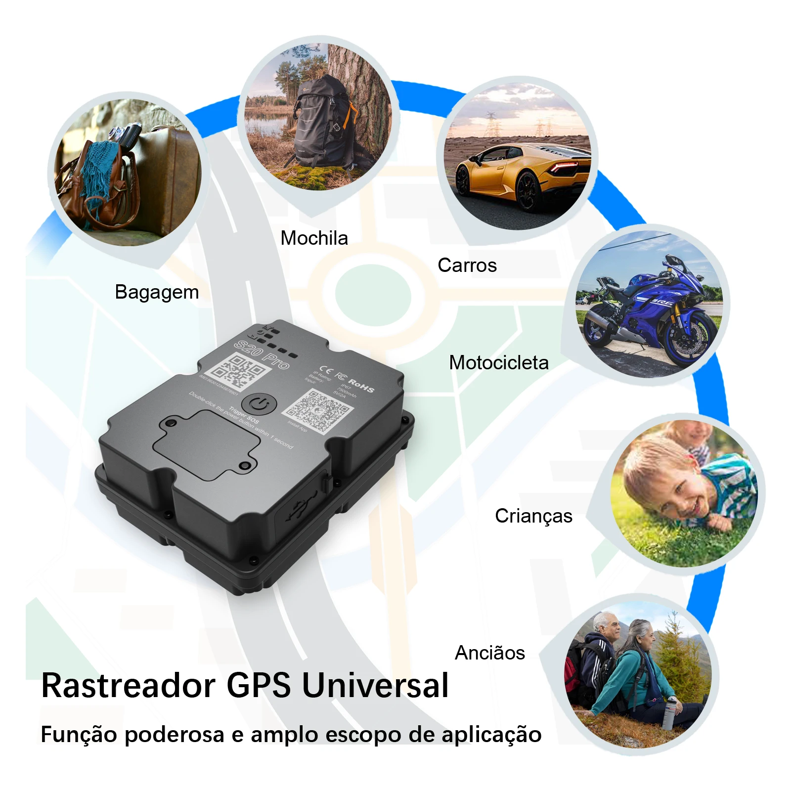 【2026 Newest】GPS Tracker 7500mAh Battery 45 Days Standby 4G Real-time Tracking Lifetime Warranty(Subscription Required) view 3