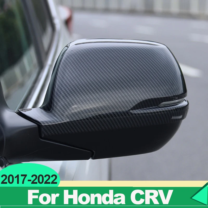 

Для Honda CRV CR-V 2017 2018 2019 2020 2021 2022 ABS углеродное волокно Автомобильное зеркало заднего вида боковая крышка корпус отделка формовочные аксессуары