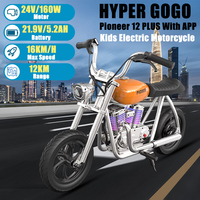 HYPER GOGO Pioneer 12 Plus With APP Kids Electric Motorbike 160W 24V 5.2Ah 12 Inch Tire Children's Electric Motorcycles Scooter