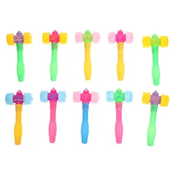 10 Pcs Puzzle Clown per bambini Bb Hammer giocattolo per bambini Mini martelli da colpire in plastica striduli