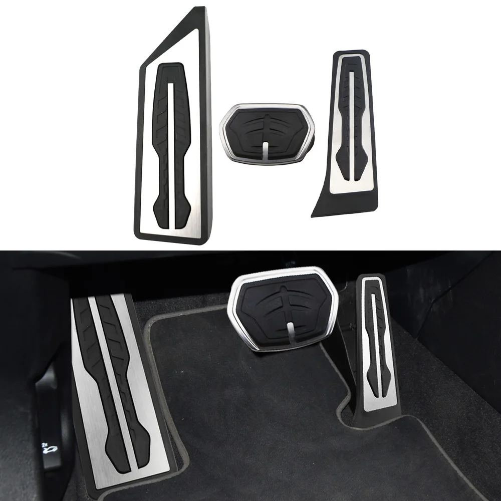 Car Pedal Cover for BMW X1 X2 F48 F39 F45 F46 F40 1 2 Series MPV 220i LHD Gas Accelerator Brake Pedals Foot Pads Accessories