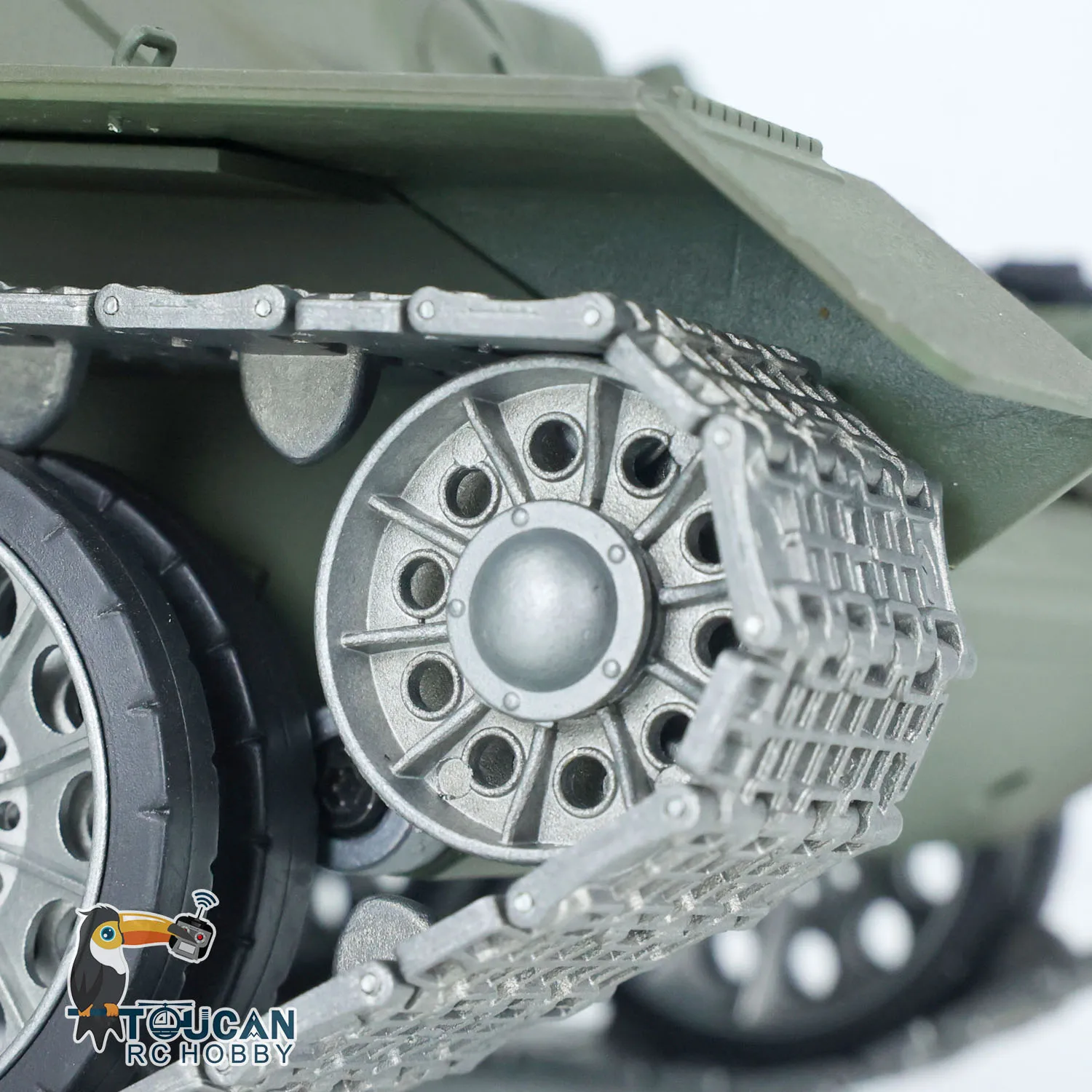 

US Stock Heng Long 1:16 7.0 Soviet T34-85 Remote Control RC Tank 3909 360° Metal Wheels Barrel Recoil Function Military Car