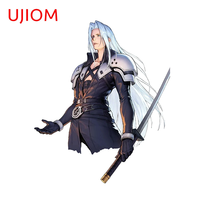 UJIOM ل FF7 Sephiroth سحابة ملصقات جدار شخصية شعبية أنيمي غرفة حضانة الطفل الشارات خلفيات مقاومة للماء ديكور المنزل #2