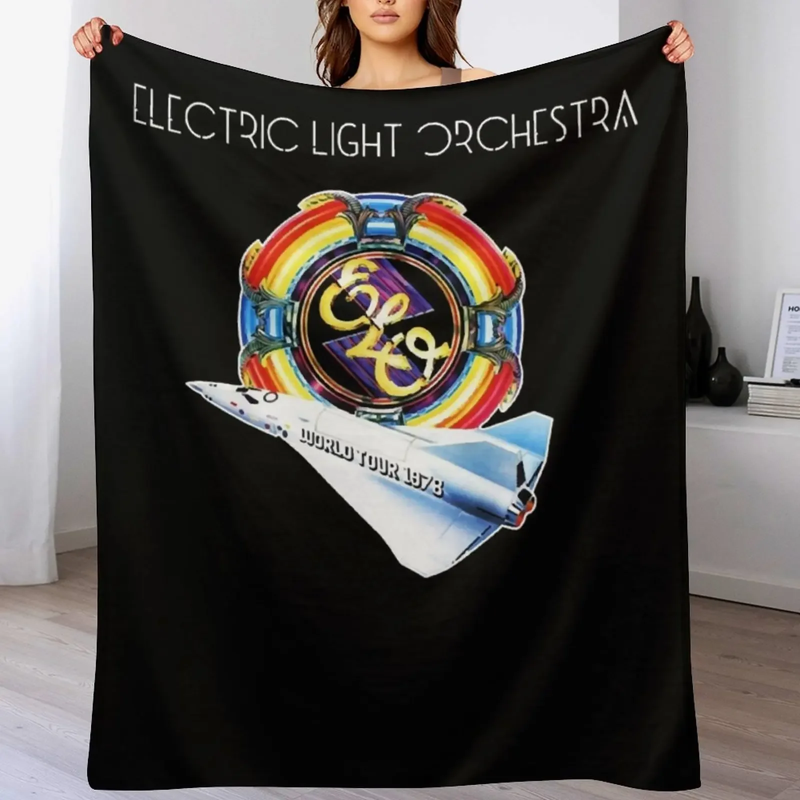 E L Q tour Throw Blanket Luxurious Soft Fuzzy Blanket for Sofa Bed