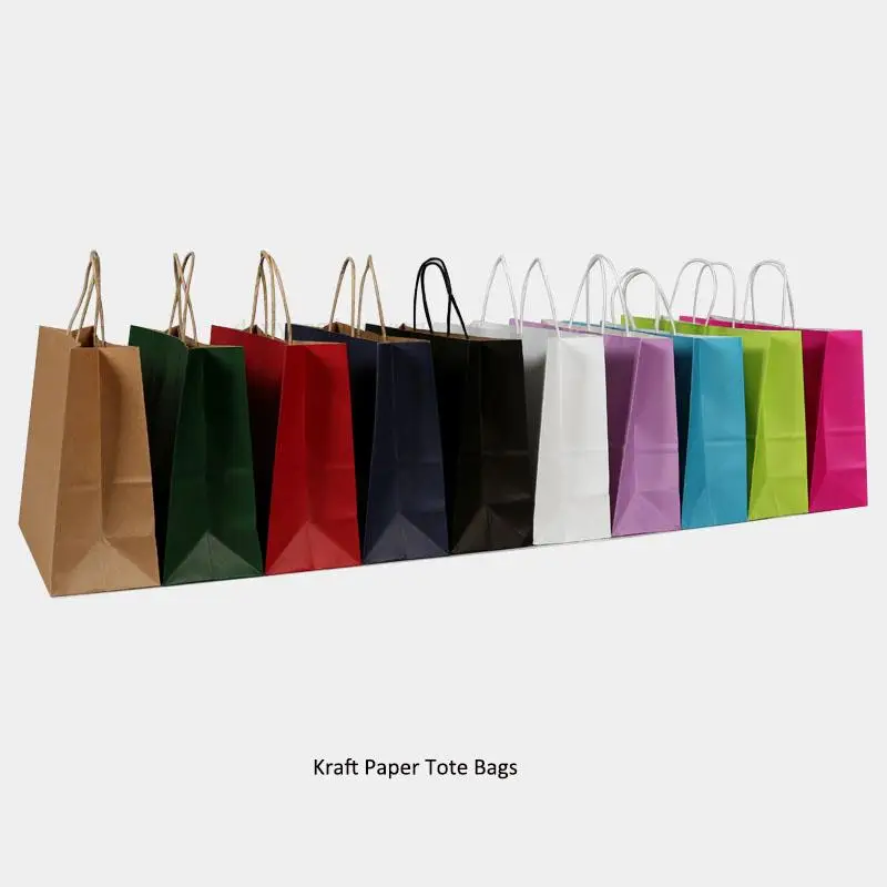 

Baby Shower New Gift Bag 50pcs/lot 21x11x27cm Kraft Paper Tote Bags /festival Bags/paper With Handles/wedding fast shipping