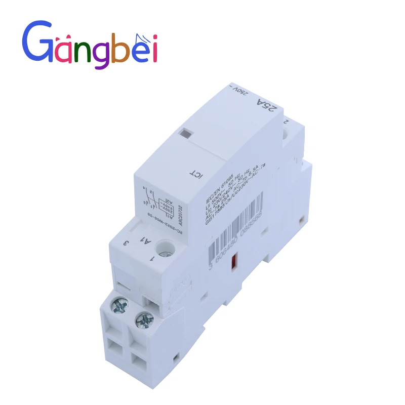 Modular Household Contactor 220V iCT 2P 16A 20A 25A 2NC 2NO 1NO 1NC 50/60Hz