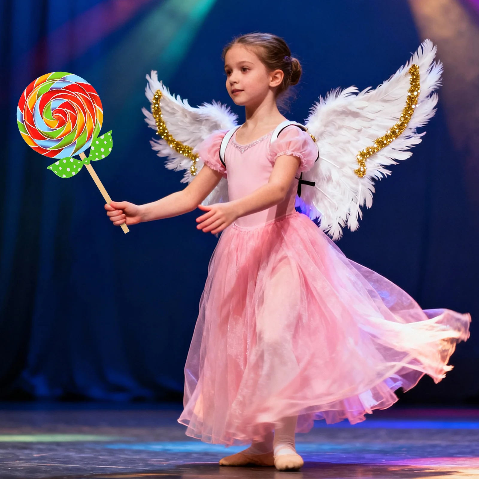 

3pcs Fake Lollipop Bright Color Photography Props For Kids Dance Party Wedding Christmas Decoration Scene Decorative Props