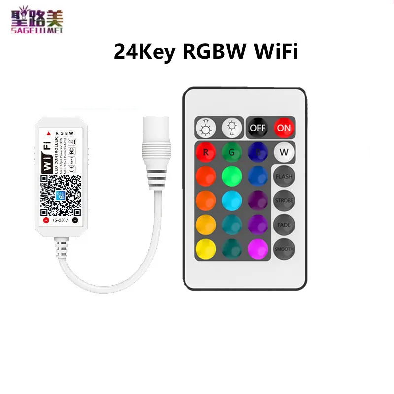 16 Miljoen Kleuren Wifi Rgb/Rgbw Led Controller Smartphone Controle Muziek En Timer Modus Magic Home Mini Wifi Led rgb Controller