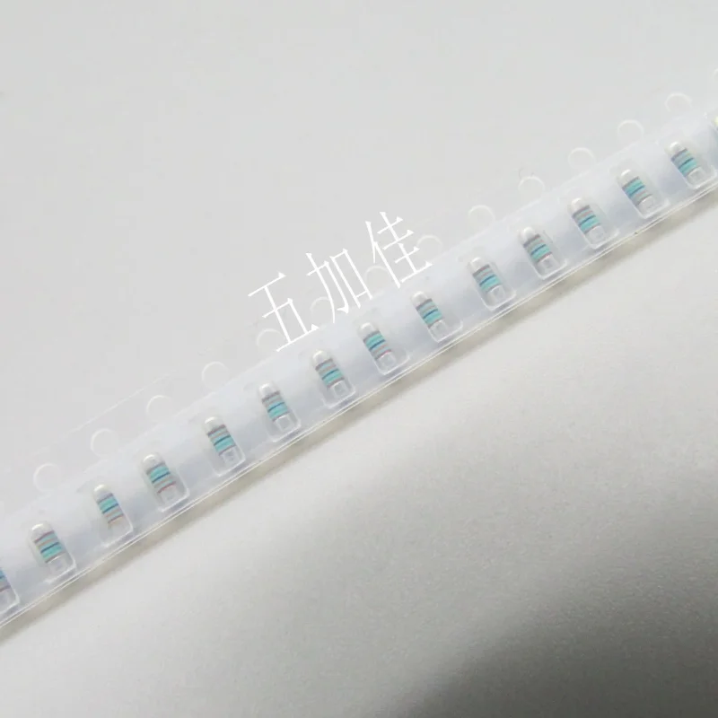 10-100pcs Japanese RN412ESTTE1503F50 150K 1% 1/4W 0204 color ring wafer resistor